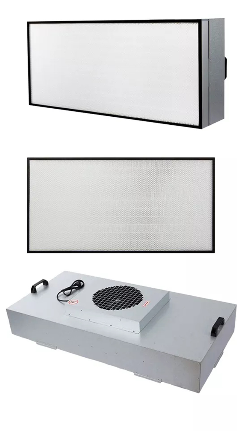 2x2 FFU Fan Filter Unit 99.99% Laminar Flow Hood HEPA Air Cleaning