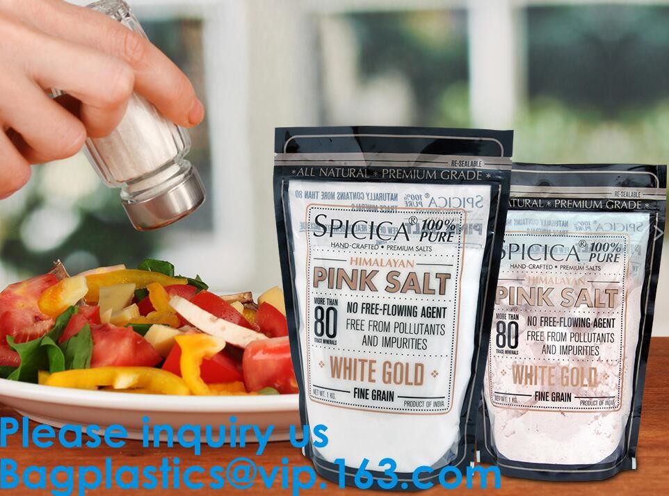 Glossy Laminate Zipper Bag Aluminum Foil Flat Pouch Bag Matte Finish Aluminum Foil Compostable Doypack