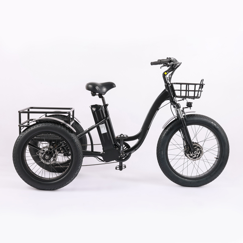 Cargo Bike Bakfiets Electric With Three Wheels Aluminum Alloy Frame Range 31-60 km