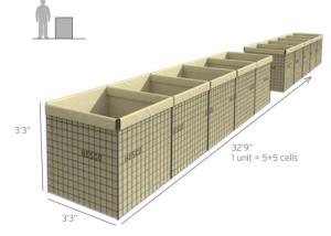 Quality Rapid Deployed Welded Mesh 3mm Hesco Containers for sale