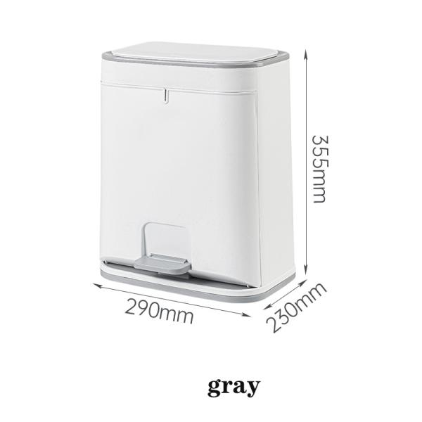 Household Trash Can Double Open Cover Pedal Type with Cover Kitchen Living Room Bathroom Slot Automatic Packing Trash Can