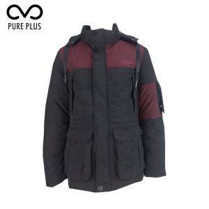 Quality Multi Functional Hooded Padded Jacket Mens Stock Garment ISO Standard for sale