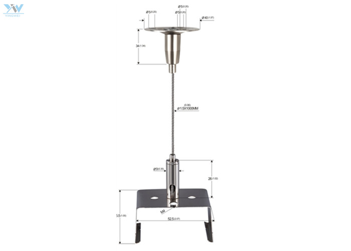 China Suspended Linear Lighting Kits LED Panel Suspension Kit With Bracket on sale