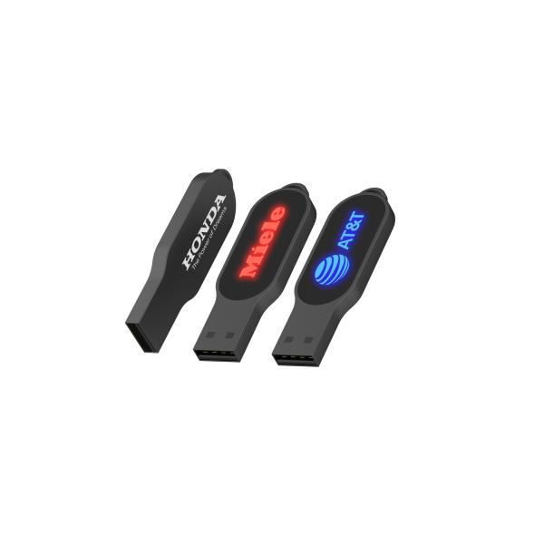 When Working LED Light Will Shiny Crystal USB Drive 32GB 64GB 128GB