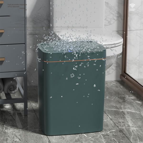 14L Slim Smart Sensor Trash Can Electric Automatic Plastic Garbage Bin Office Kitchen Home Rubbish Dustbin