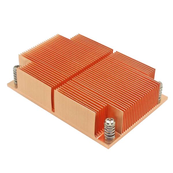 Bronze Copper Extruded Heat Sink Aluminum Profiles For PC CPU Cooler Fan