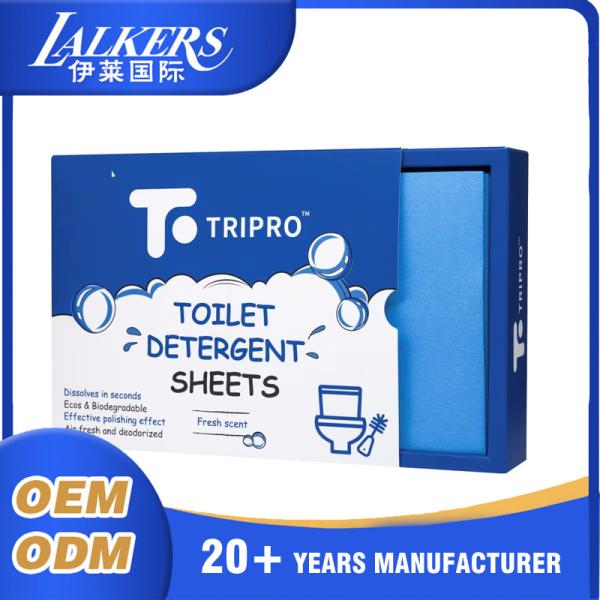 Quality Quick Dissolve Toilet Cleaning Sheets Toilet Cleaning Strips Lightweight for sale