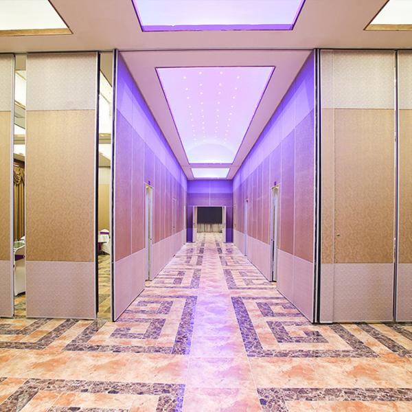 65mm Fabric Movable Folding Partition Wall 45db Soundproof