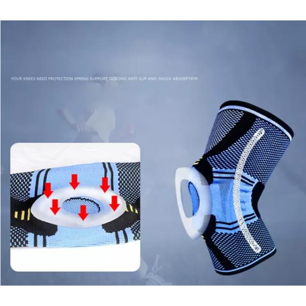 Custom Knee Support Brace Compression Knee Sleeve Pad With Spring Support