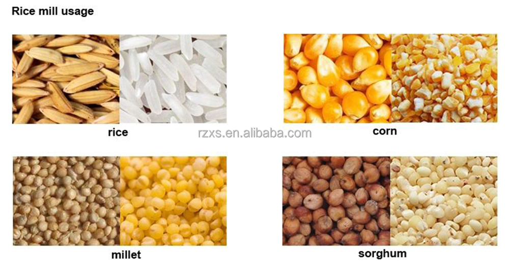 570*330*460 Mini Diesel Engine Rice Mill Machine for Home and Commercial Milling