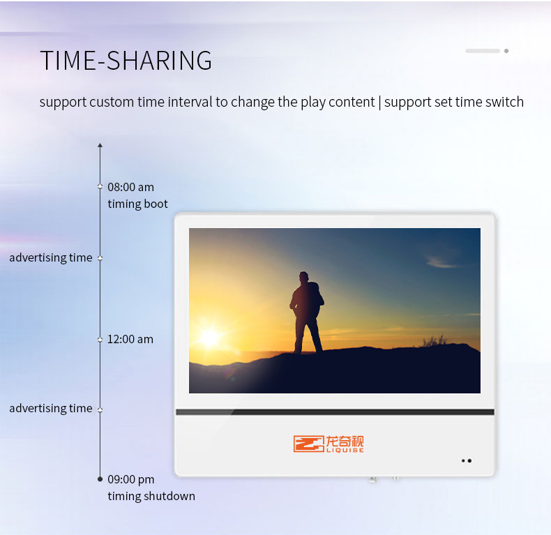 55Inch 65Inch HD Wall Mounted Advertising Display Ultra Thin