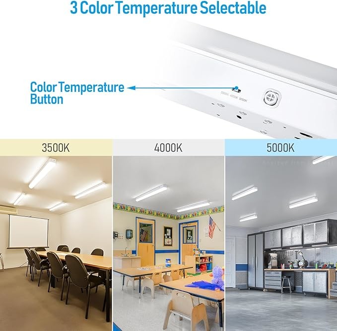 AC120-277V Surface Mount Strip Light 2FT 4FT 8FT Linear LED Light