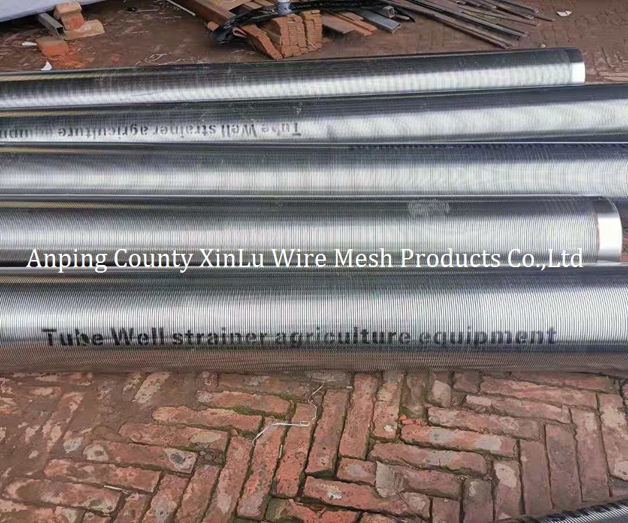6m Length SS Grade 304 Vee Wire Screen Pipe Infiltration Gallery At Intake Well