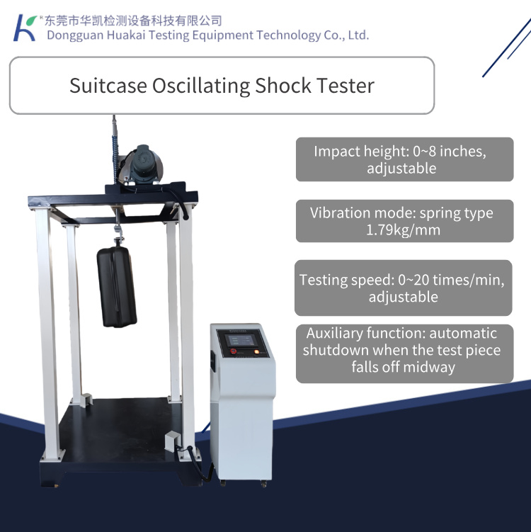 High Quality Luggage Handle for Machine Backpack Suitcase Vibration Impact Tester Oscillation Luggage Testing Equipment