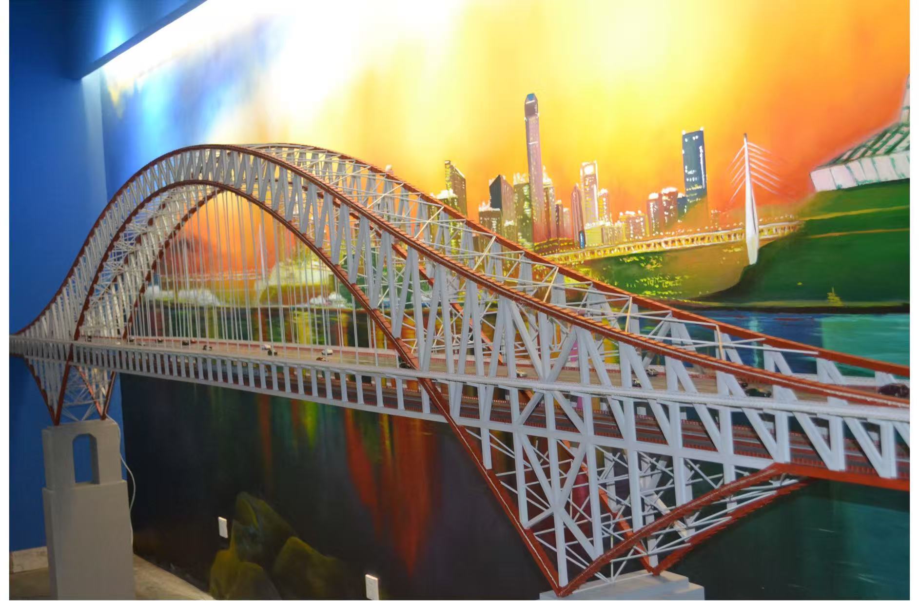 Elevated Bridge Scale Model 1:50 1:100 1:500 Bridge Building Model