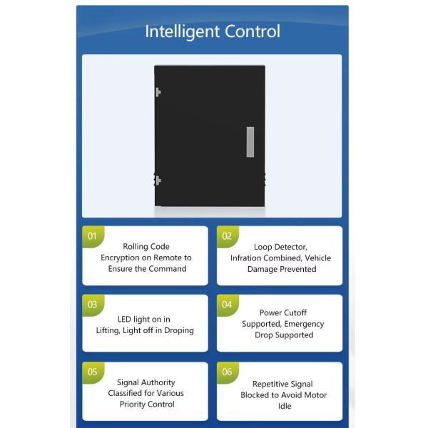 Automatic Hydraulic Bollard with LED Lights Customizable Stainless Steel Retractable Bollard