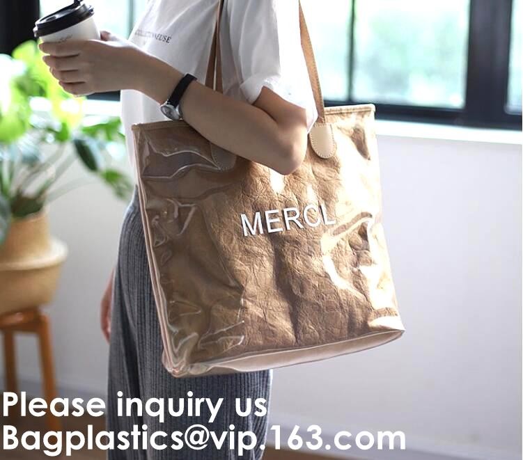 Eco Friendly Reusable Waterproof Tyvek Passport Holder Packing Cubes Toiletry kit Backpack Tote Bag Travel Accessories