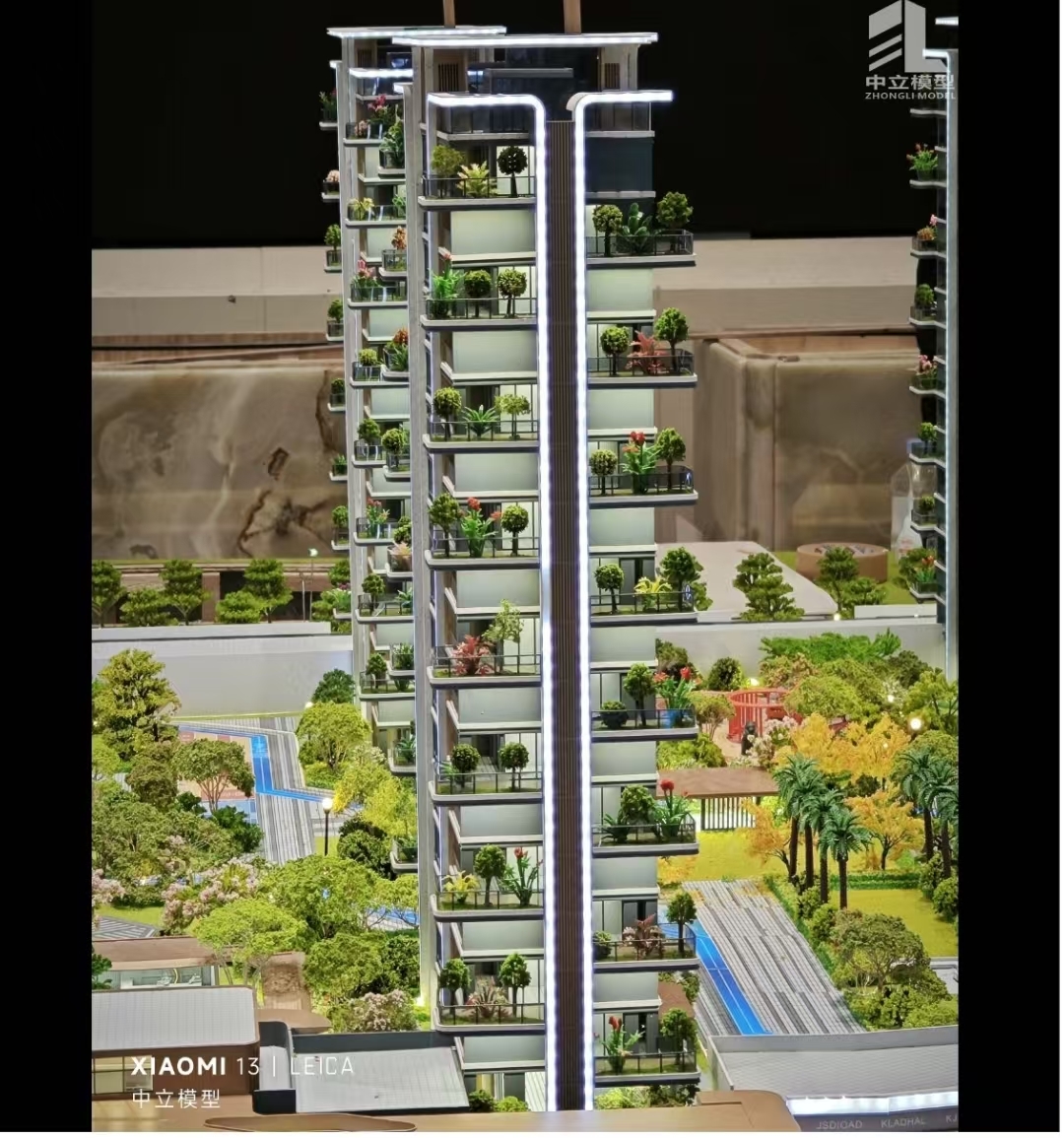 Real Estate Architectural Scale Model High Precision LED Architecture Miniature Models