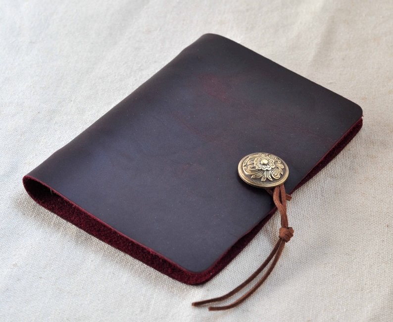 120 Pages Travel Journal Notebook / Sketchbook Mini Size With Pu Buckles