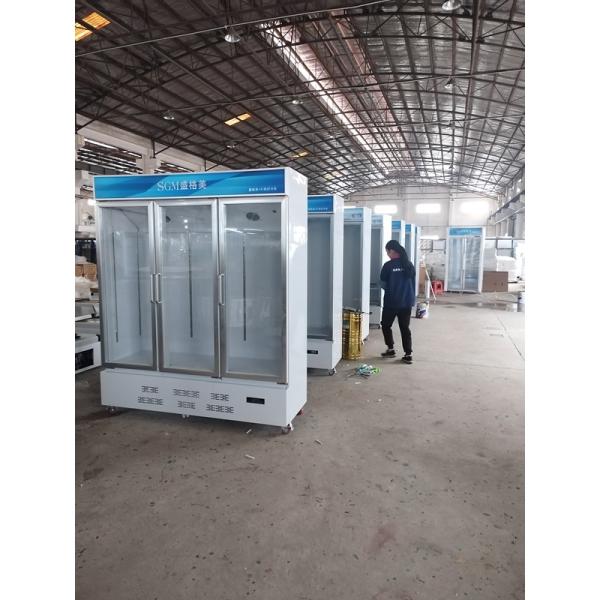 Beverage Upright Commercial Fridges Display Glass 2 Door Upright Cooler