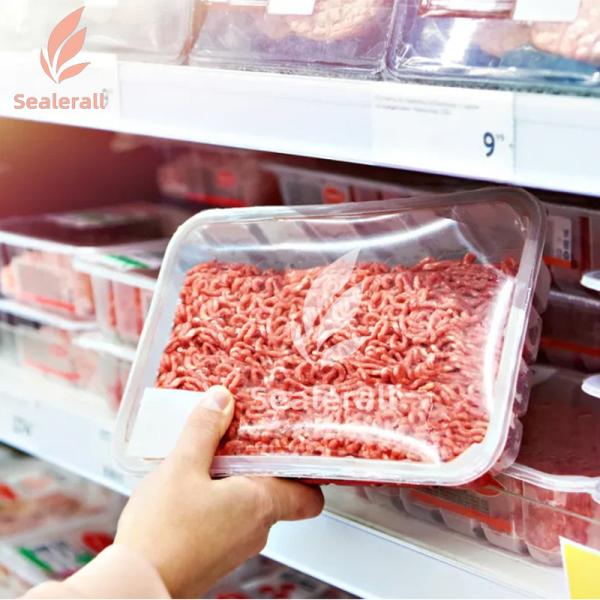 Seafood MAP Packaging Machine 50HZ 0.5-0.6Mpa With Printing Function