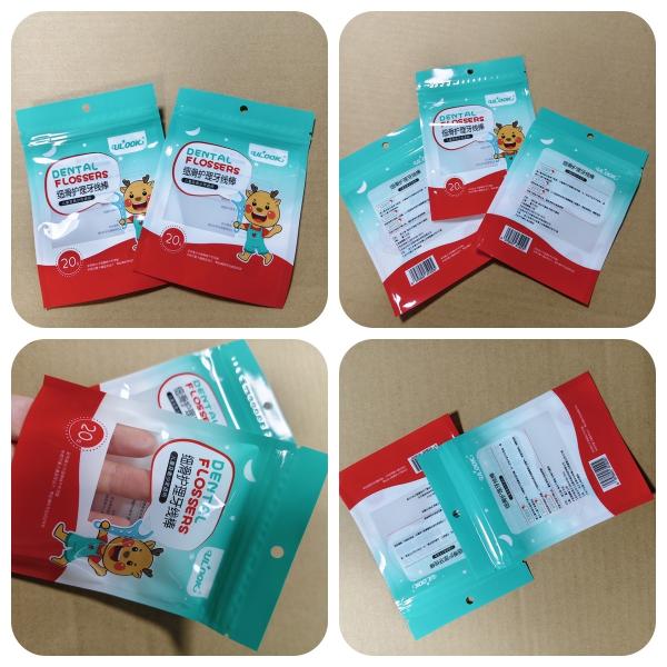 Eco-Friendly Dental Floss Picks Bag 1000ml PET/PE Transparent Packaging
