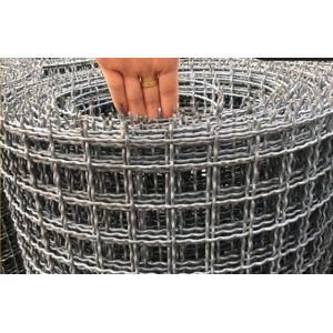 5mm Crimped Woven Wire Mesh Vibrating Screen with Hooks