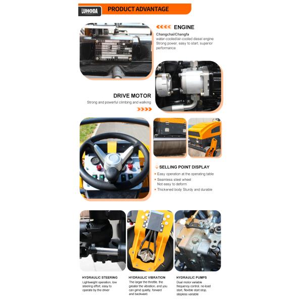 China Road Roller 3.5 Tons Double Steel Vibratory Roller ShanDong Wheel Roller
