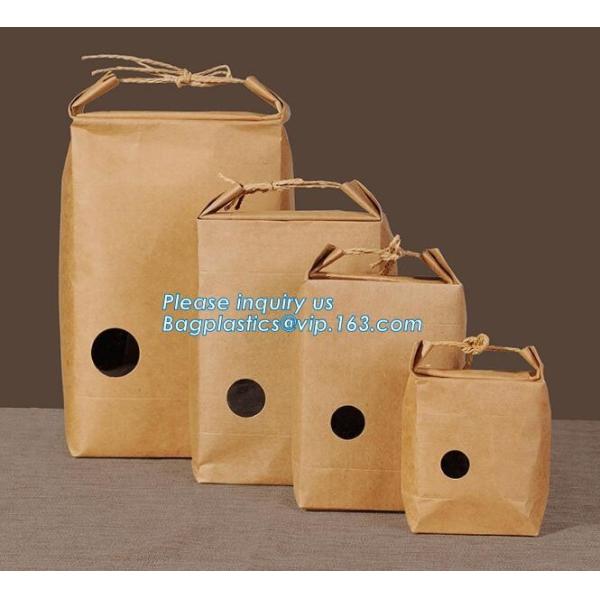 kraft paper shopping bag with cotton handle,Brown Kraft Paper Bags For Shopping Merchandise Party Gift Bags, bagease pac