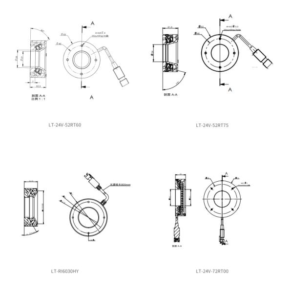 Industrial Illuminant Ring Lights RT Series 24V 28.5W for Contour extraction