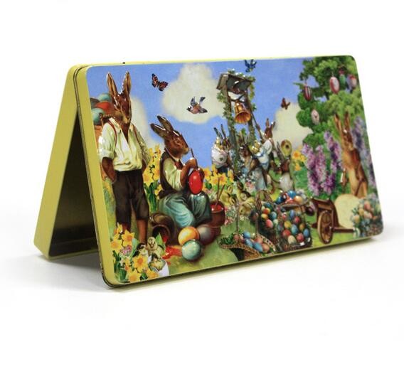 Quality Wholesale Easter rectangular tin box for chocolates for sale