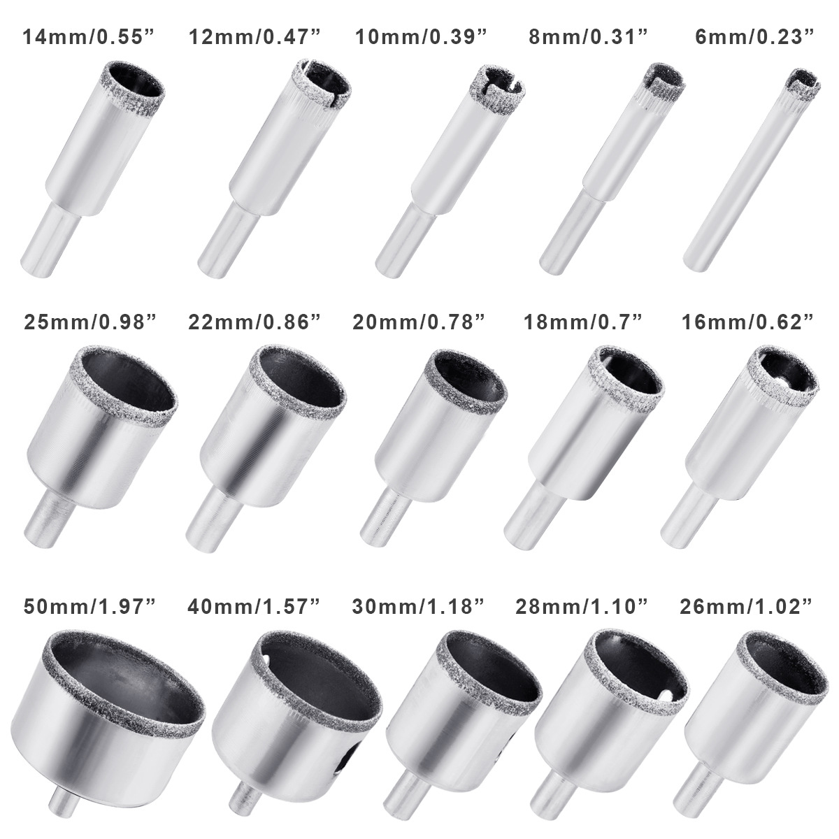 Dry or Wet Drilling Marble Hole Cutter Drill Bits for Porcelain,Ceramic,Granite etc.