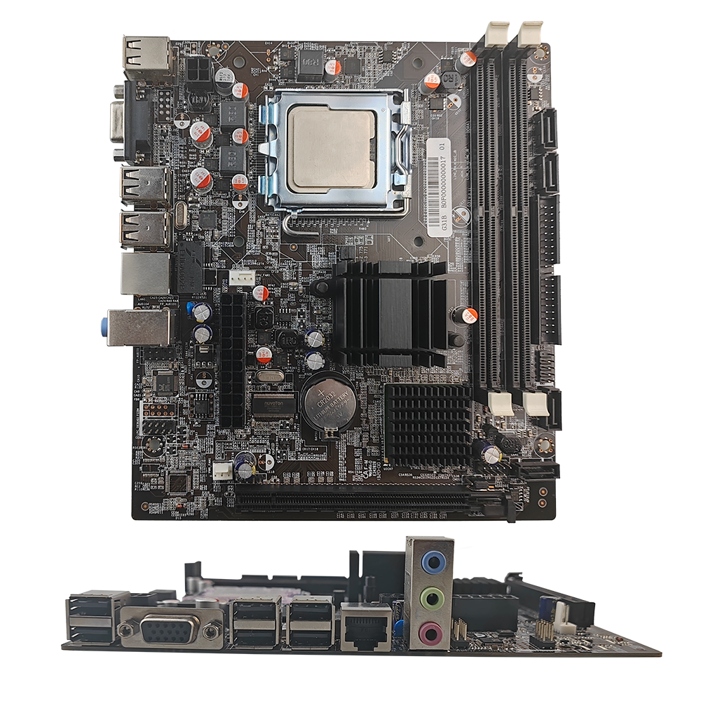 PCWINMAX G31 Micro ATX Socket LGA775 DDR2 Max 4GB Desktop Motherboard with E5 Series CPU Combo Set