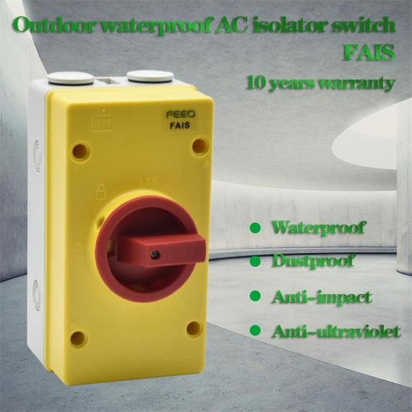 High Voltage 690V IP66 3 Phase Isolator Switch