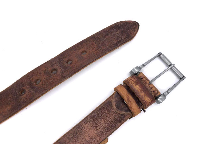 Custom Full Grain Western Leather Belt For Male 100-140cm Length Soft