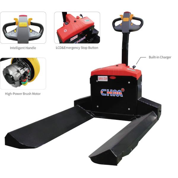 Walking Style Handling Forklift 24V Electric Stacker 65A Forklift Equipment