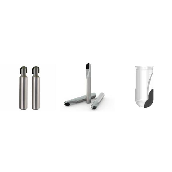 Ball Nose End Mills External Milling Cutters Polycrystalline Diamond Pcd Tools For Non - Ferrous Metal