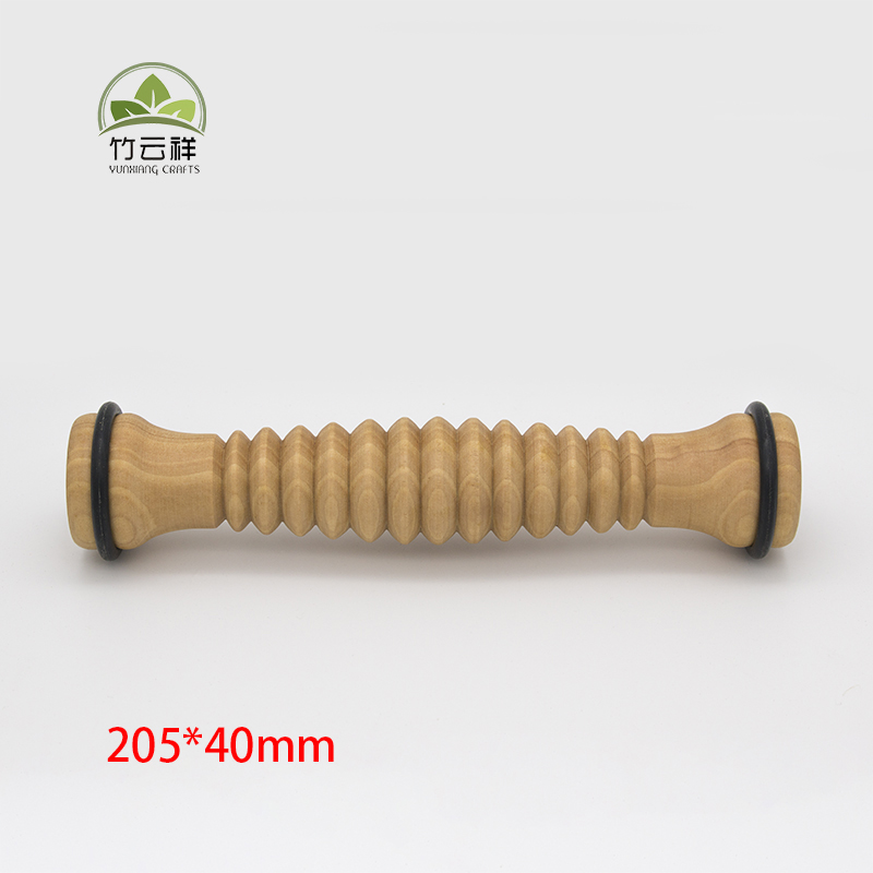 Healifty Wooden Foot Roller Massager Light Weight Yoga Relax Rod Massage Stick for Full Body