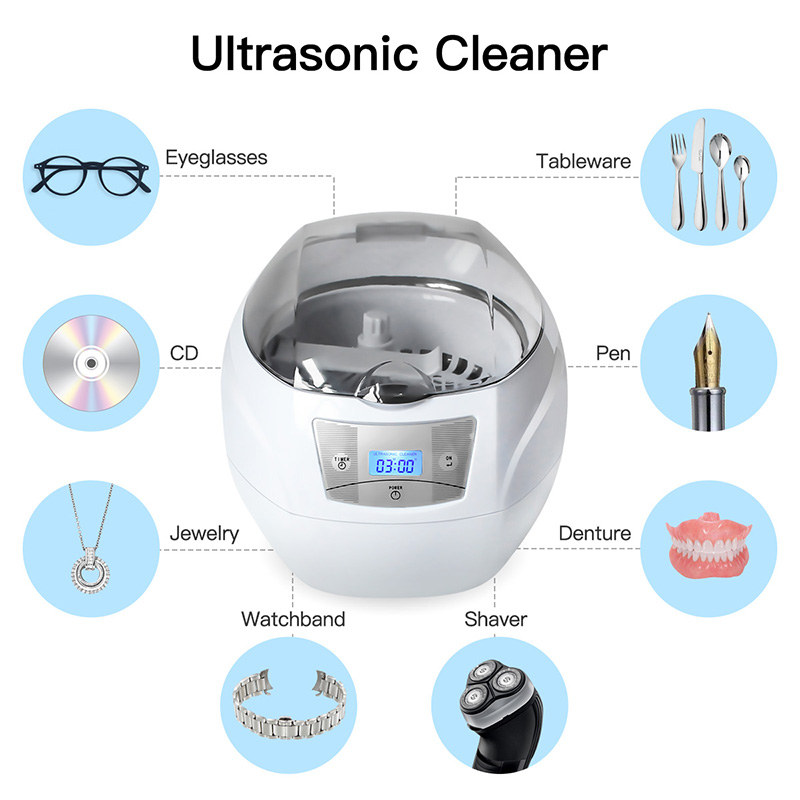 Diamond Necklace Skymen Ultrasonic Cleaner JP-900S 750ml Ultrasonic Cleaner Machine