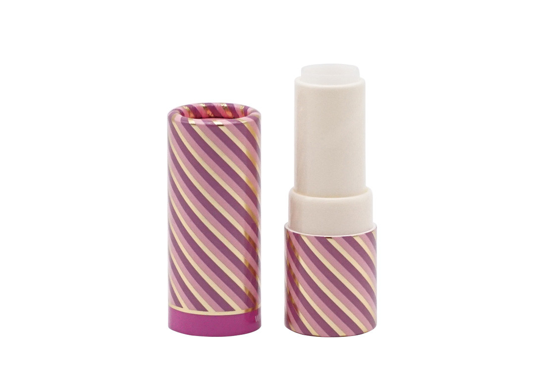 PP ABS Tube Plastic Inner Biodegradable Paper Lipstick Tubes Color Spraying