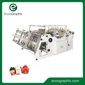 China High Speed Take Away Food Paper Box Carton Erecting Machine Three Lanes on sale
