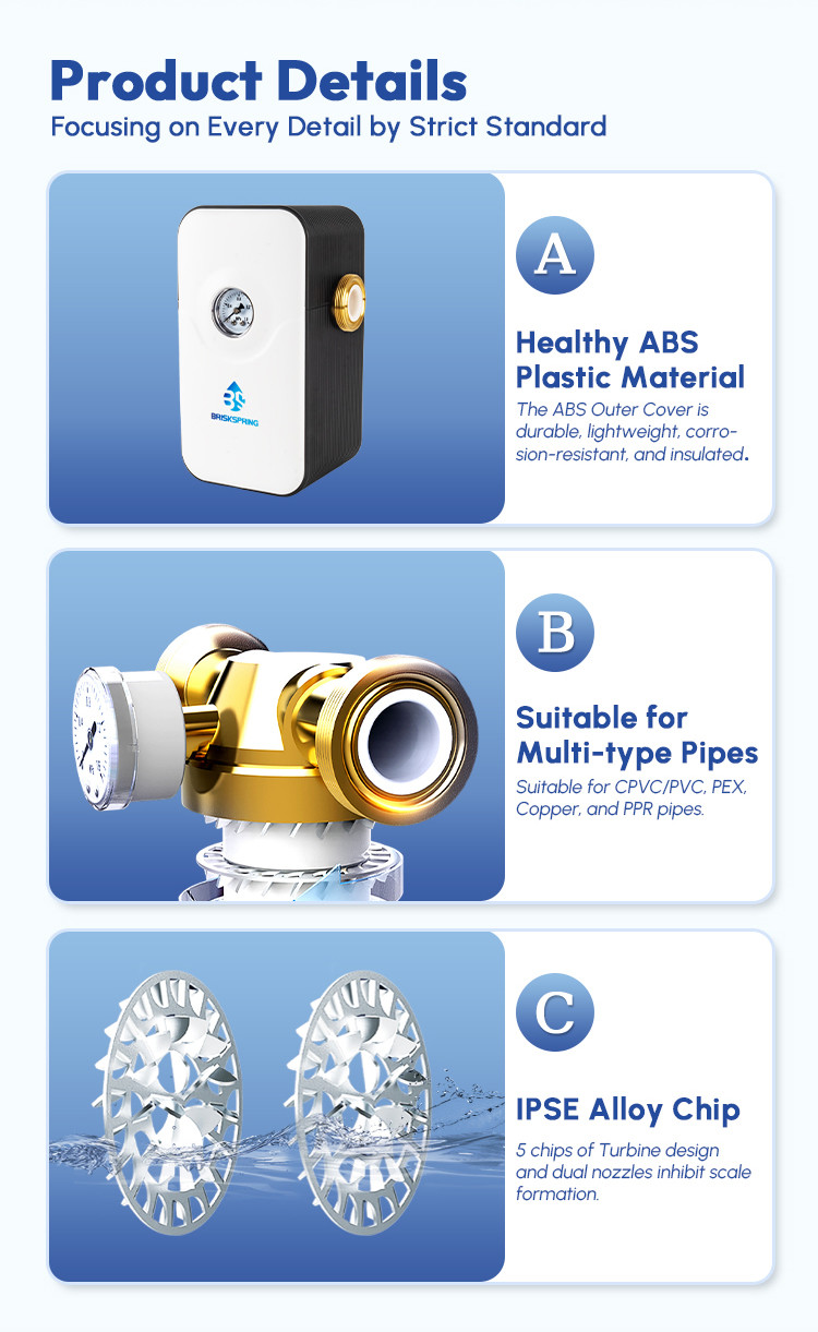 High Efficiency Anti-Scale Physical Treatment House Water Conditioner Descaler