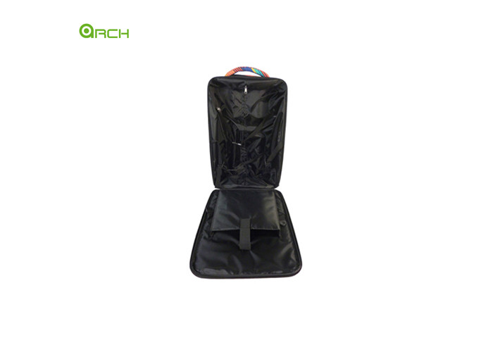 Printing Polyester Trolley Bag Soft Sided Luggage with One Front Pocket