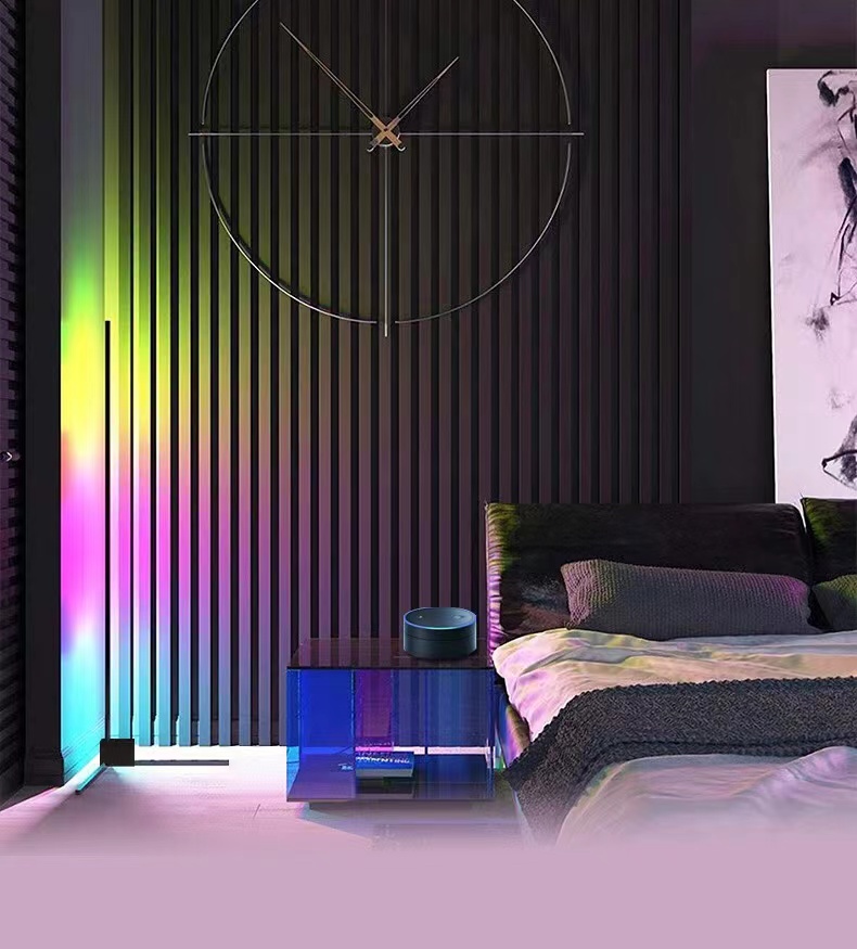 Modern Decorative Indoor Lighting LED Floor Lamp RGB IC Smart Corner Atmosphere Light