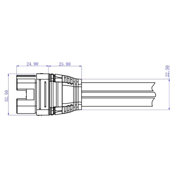 PCB Battery Connector AS150UPB-M AS150UPW-M AS150U Adapter Plug With Signal Pin