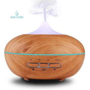 Quality PP ABS 35ML/H 210ml Wood Grain Ultrasonic Humidifier 12W for sale