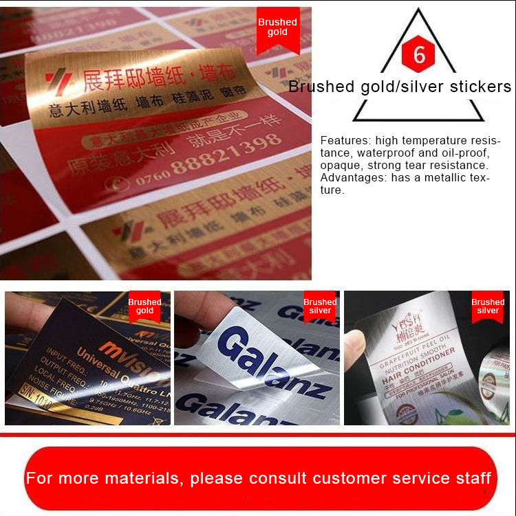 Custom Printed Logo Labels for Packaging Waterproof Sticker Printing Roll Label Round Stickers