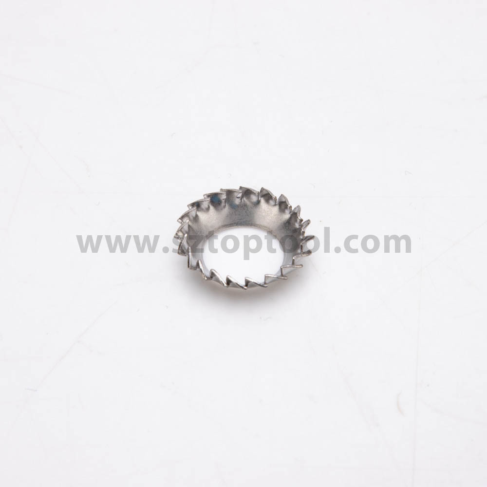 Polished Stainless Steel Lock Washer Din6798V External Tooth Lock Washer