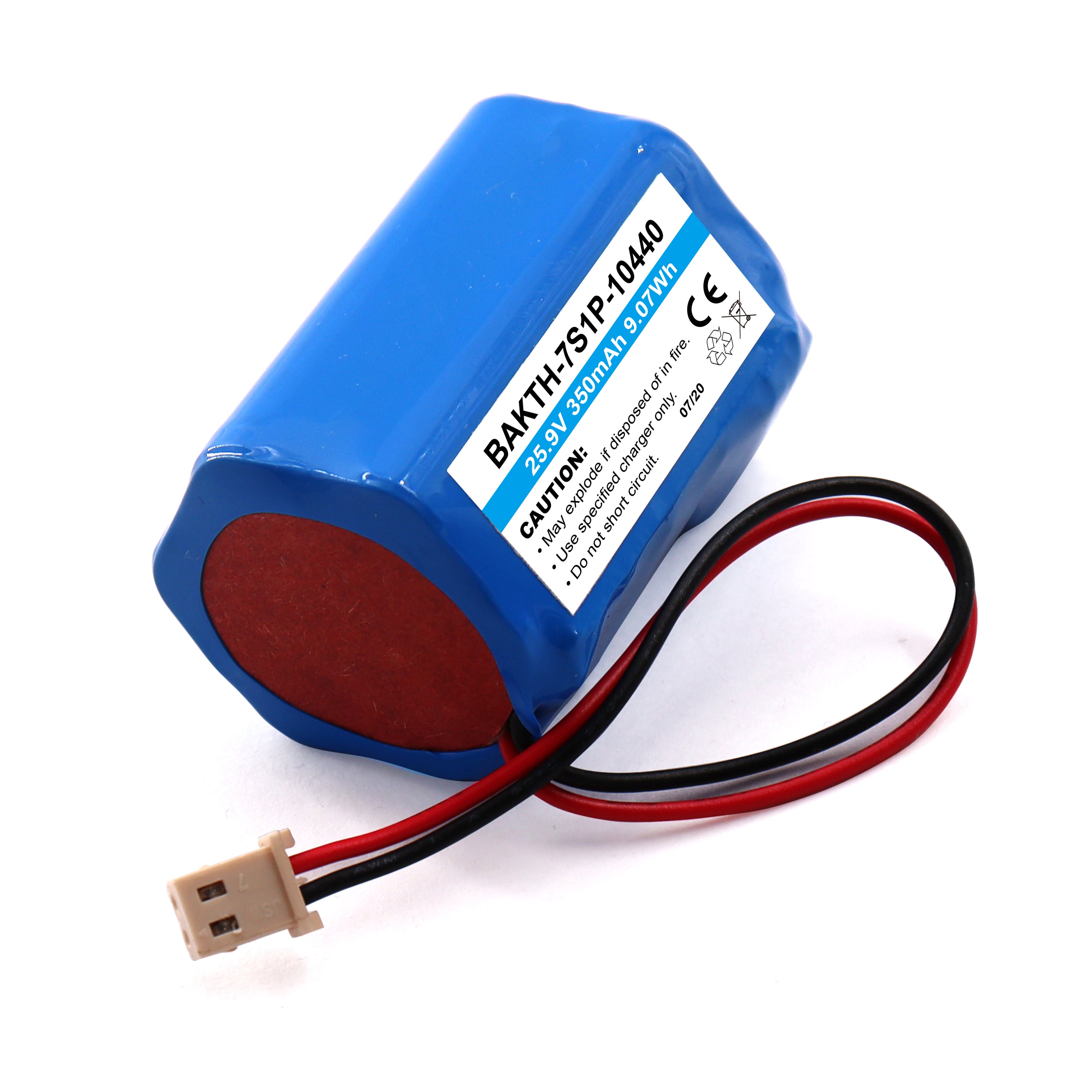 Lithium Ion Batteries 25.9V 350mAh 10440 7S1P for Electric Appliance
