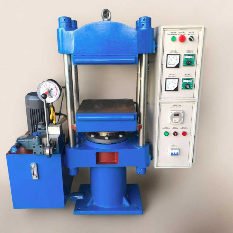 1200W 25 Tons Flat Vulcanizing Machine Rubber Testing Equipment CF8535B